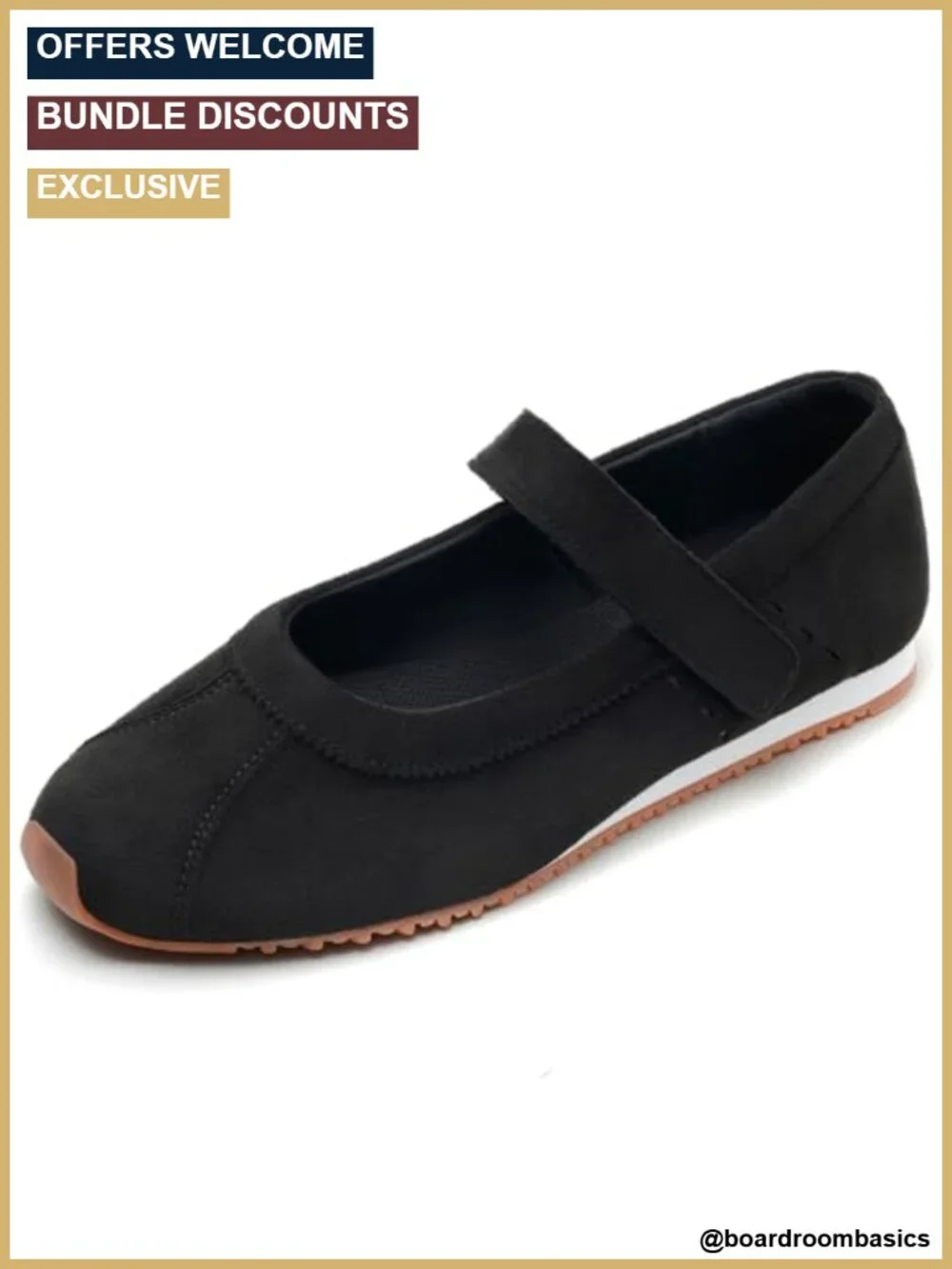 Womens Mary Jane Sneakers Ballet Flats Comfort Slip On Walking Shoes Faux Suede
